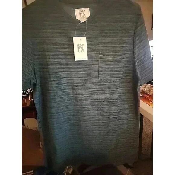 PX Clothing Heather Medium Shirt Men’s Eco Friendly NWT CR6 Excellent Nice Soft - Picture 1 of 7